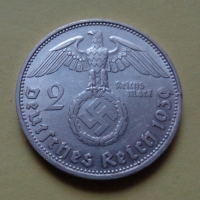 2 рейхсмарки 1939 года D (000083)